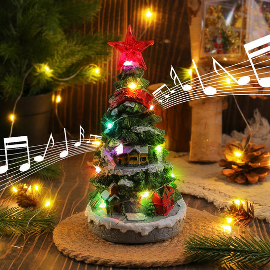 Christmas Tree Music Box Room Decor