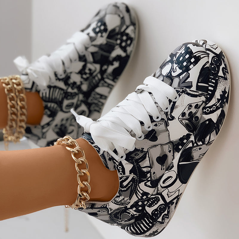 Women’s Lace-Up Thick Sole Sneakers