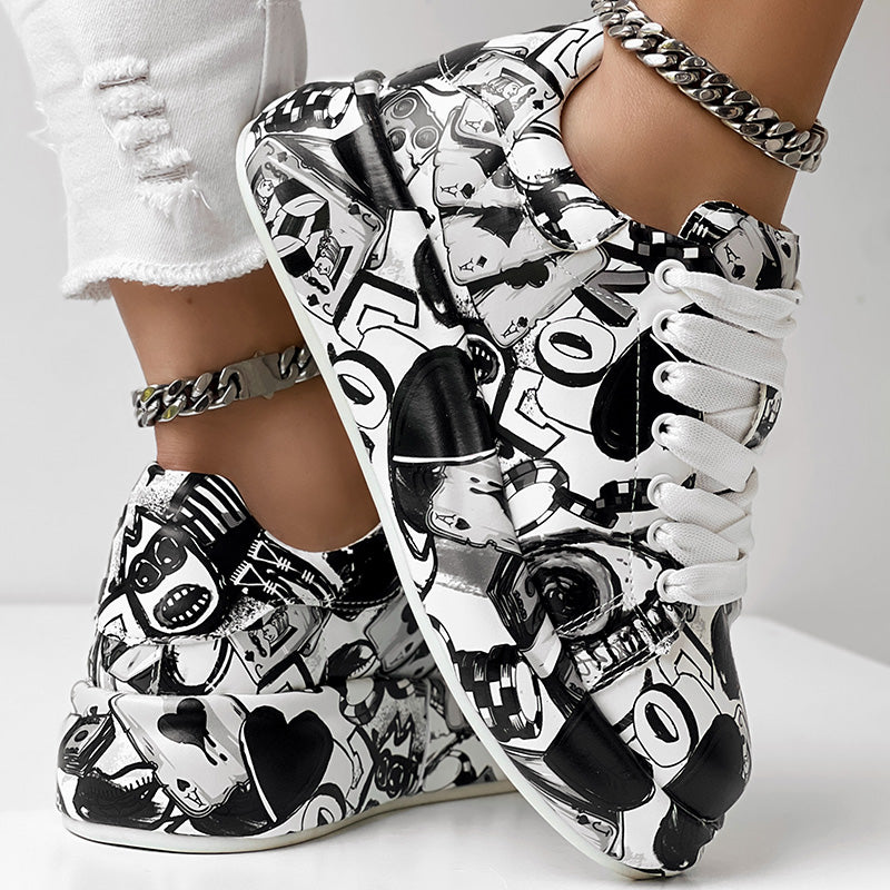 Women’s Lace-Up Thick Sole Sneakers