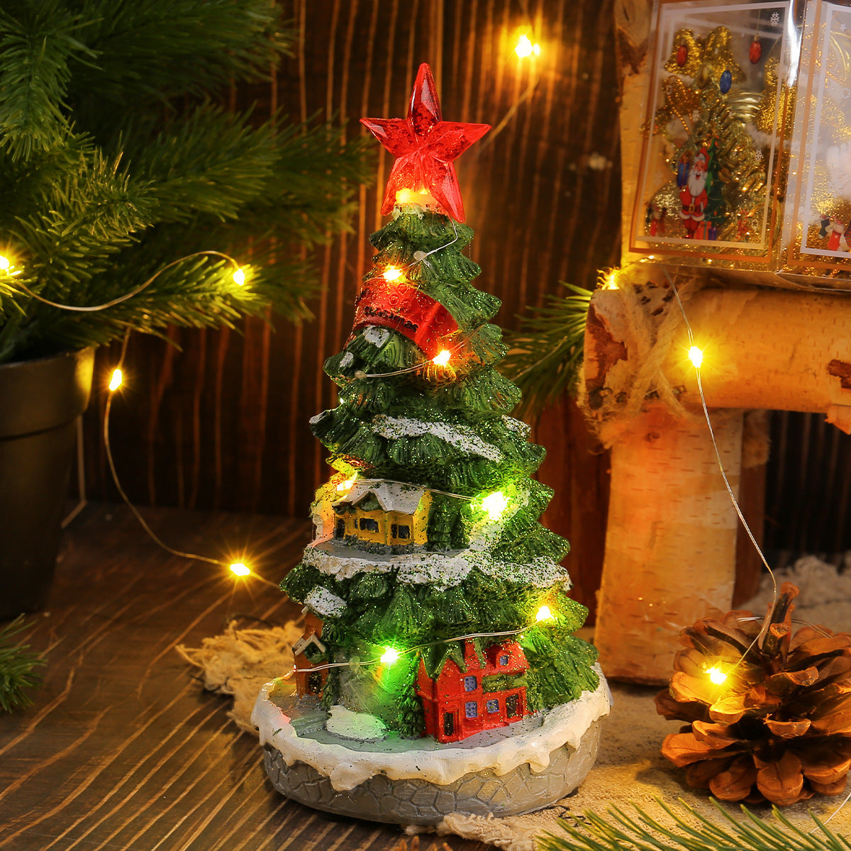 Christmas Tree Music Box Room Decor
