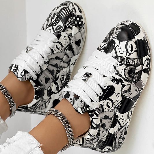 Women’s Lace-Up Thick Sole Sneakers