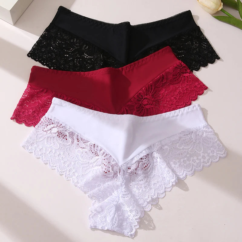 BZEL 3-Piece Lace Panties – Breathable & Comfortable Lingerie