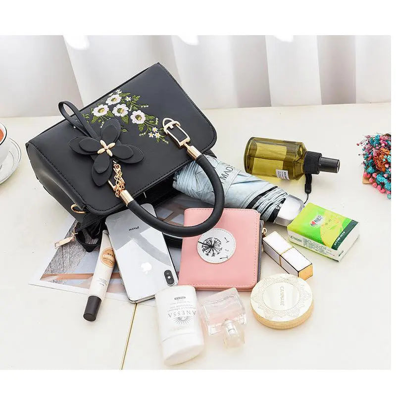 Women's Large-Capacity PU Shoulder Bag – Crossbody & Handbag