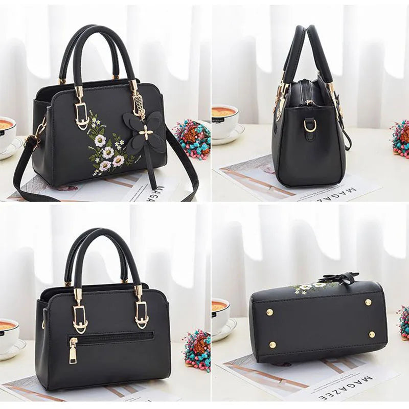 Women's Large-Capacity PU Shoulder Bag – Crossbody & Handbag