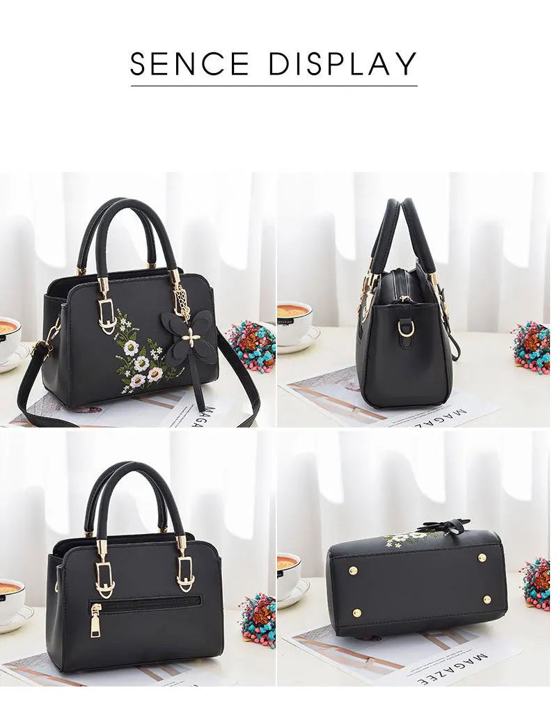 Women's Large-Capacity PU Shoulder Bag – Crossbody & Handbag