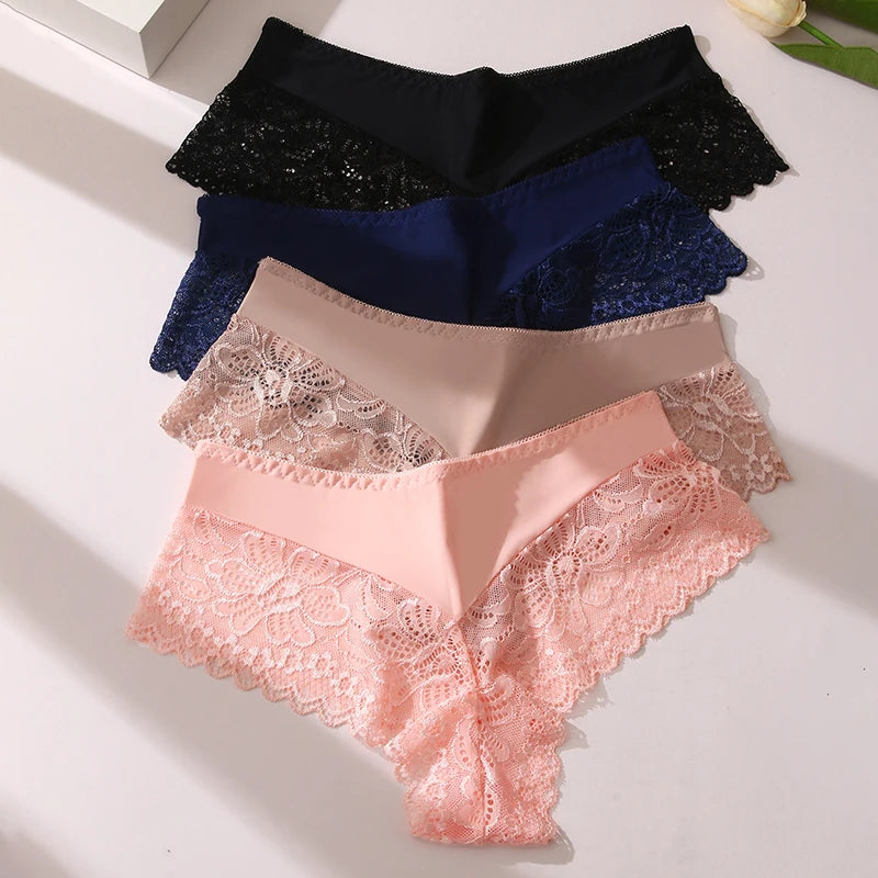 BZEL 3-Piece Lace Panties – Breathable & Comfortable Lingerie