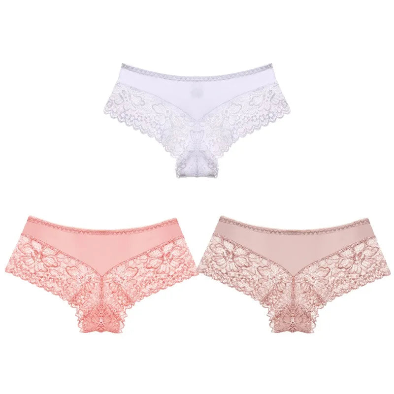BZEL 3-Piece Lace Panties – Breathable & Comfortable Lingerie