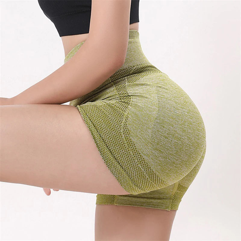 Women's High-Waist Yoga Shorts – Fitness & Running Sportswear