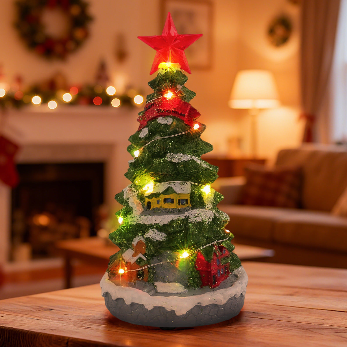 Christmas Tree Music Box Room Decor