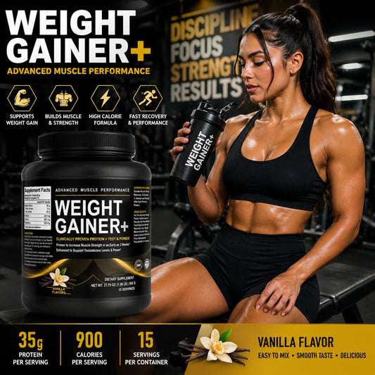 Weight Gainer+ || vanilla Flavor 31.75 oz